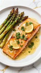Air Fryer Garlic Butter Salmon