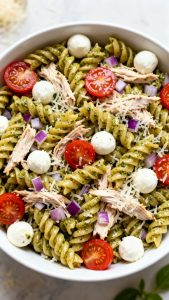 Pesto Chicken Pasta Salad