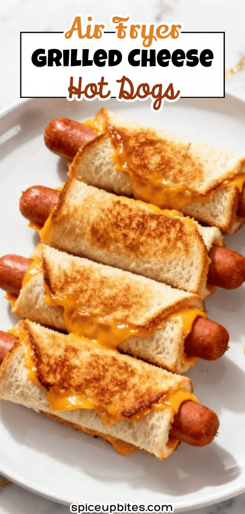 Air Fryer Grilled Cheese Hot Dogs