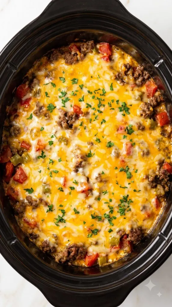 Crockpot Taco Casserole