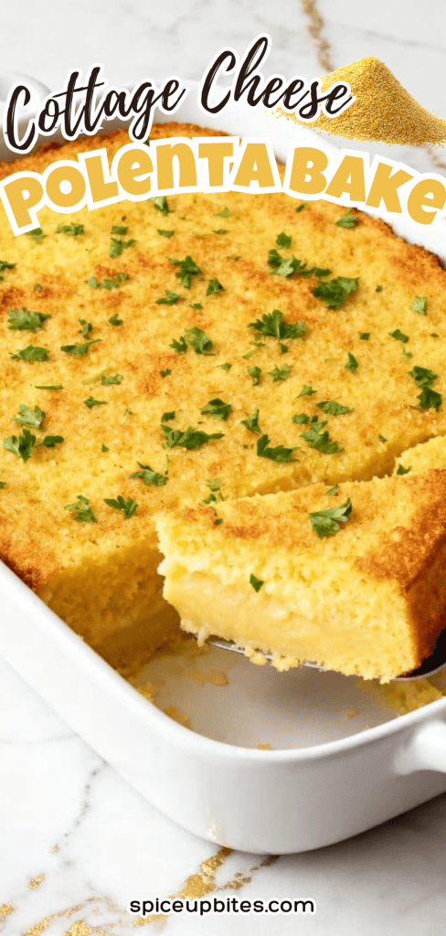 Cottage Cheese Polenta Bake