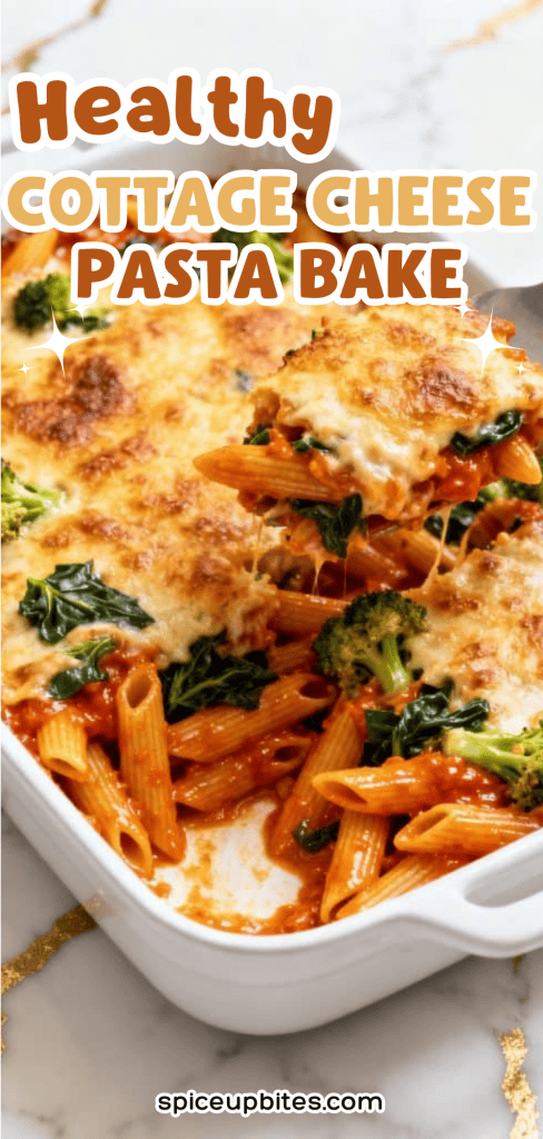Healthy Cottage Cheese Pasta Bake