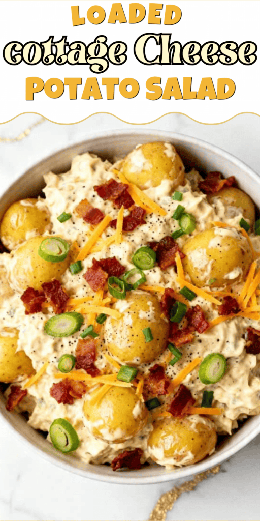 Loaded Cottage Cheese Potato Salad