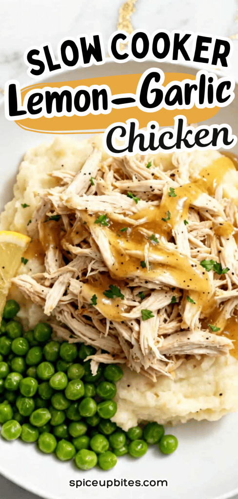 Slow Cooker Lemon Garlic Chicken 6