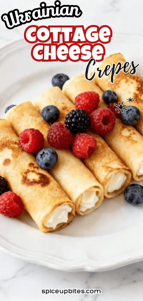 Ukrainian Cottage Cheese Crepes