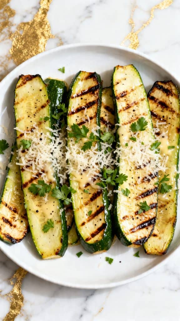 Grilled Zucchini with Parmesan