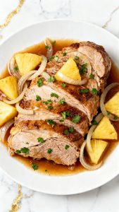 Slow Cooker Pineapple Pork Loin