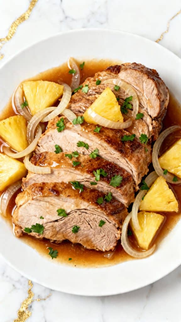 Slow Cooker Pineapple Pork Loin