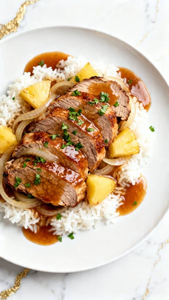 Slow Cooker Pineapple Pork Loin
