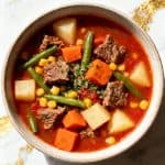 Crockpot Vegetable Beef Soup