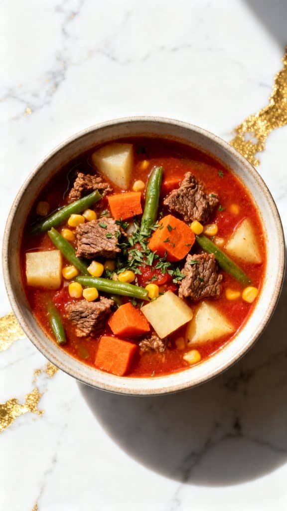 Crockpot Vegetable Beef Soup