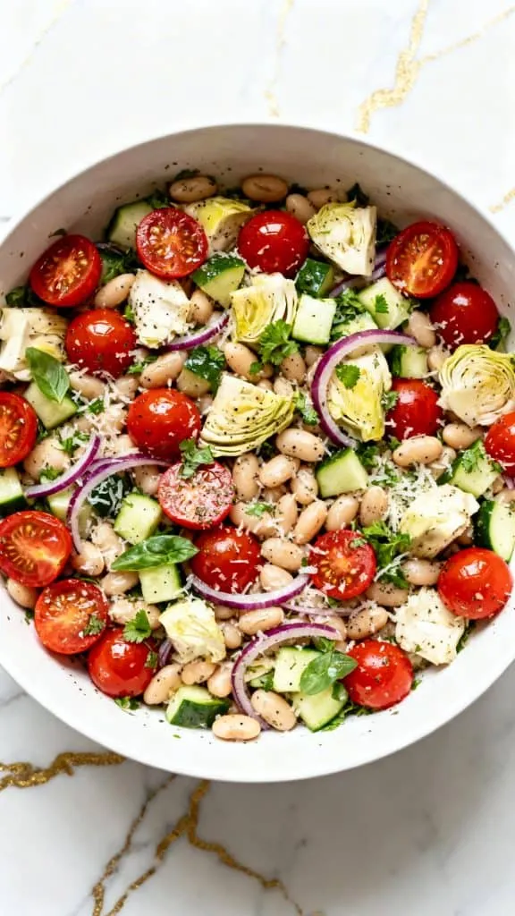 Tuscan Artichoke Tomato Salad