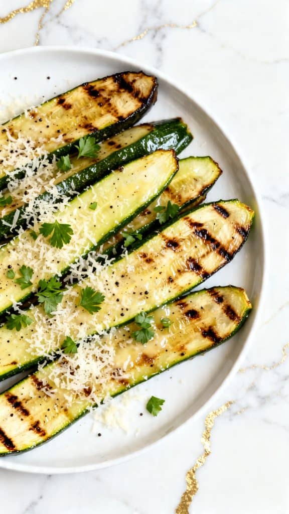 Grilled Zucchini with Parmesan