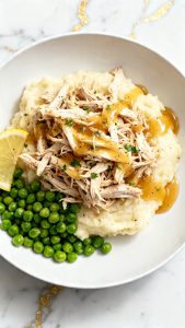 Slow Cooker Lemon Garlic Chicken