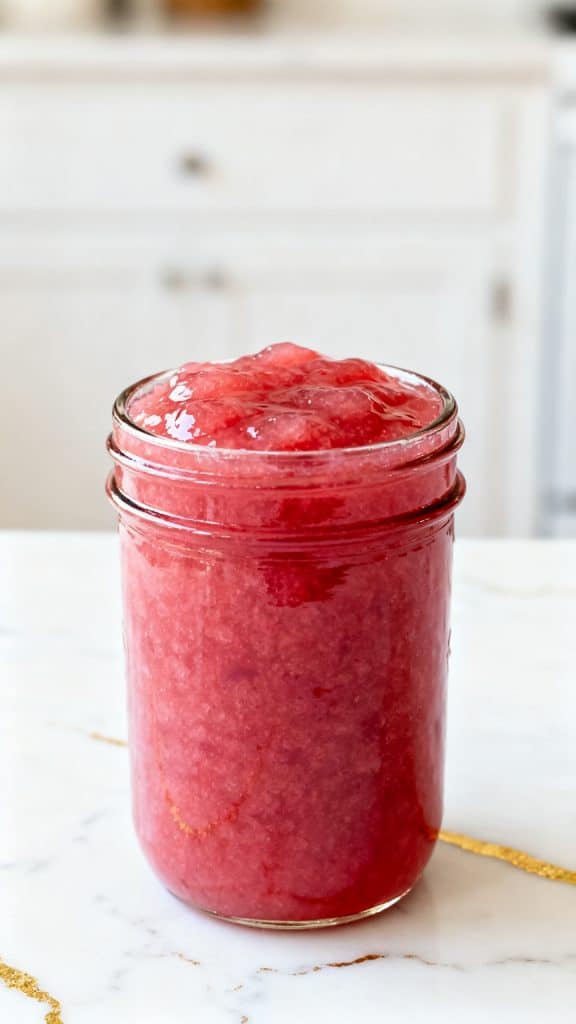 Slow Cooker Rhubarb Sweet Chili Jam