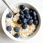 Blueberry Cottage Cheese Overnight Oats