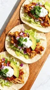 Crockpot Salsa Chicken for Tacos