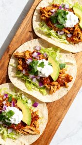 Crockpot Salsa Chicken for Tacos