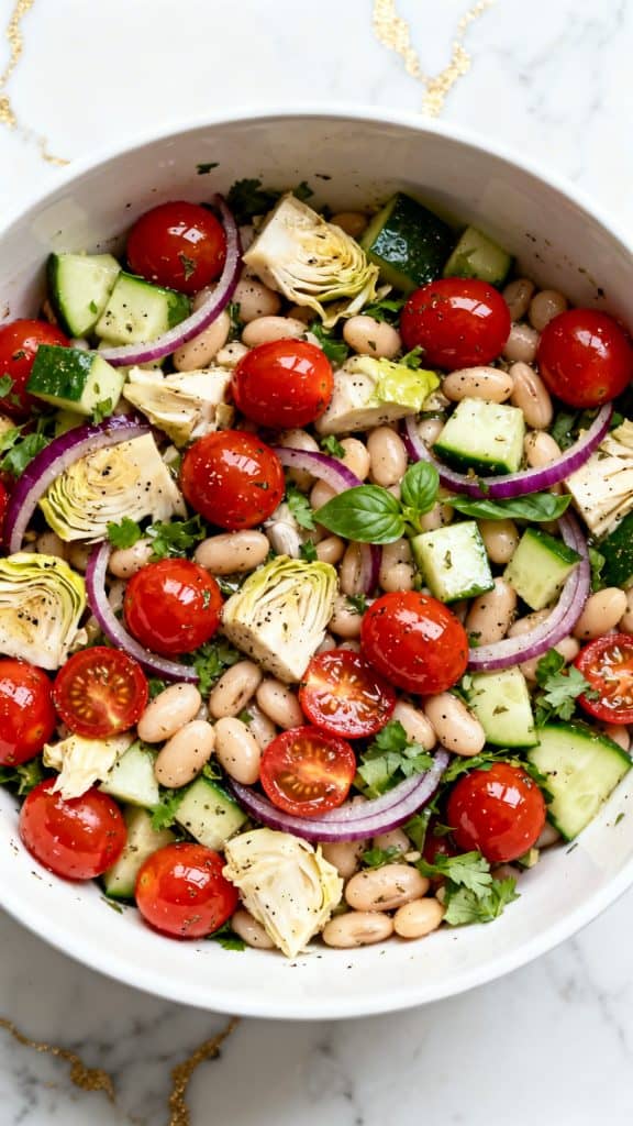 Tuscan Artichoke Tomato Salad