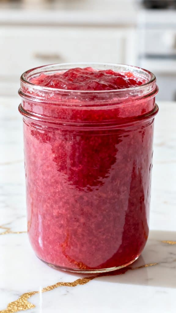 Slow Cooker Rhubarb Sweet Chili Jam