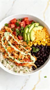 Crockpot Chicken Burrito Bowl