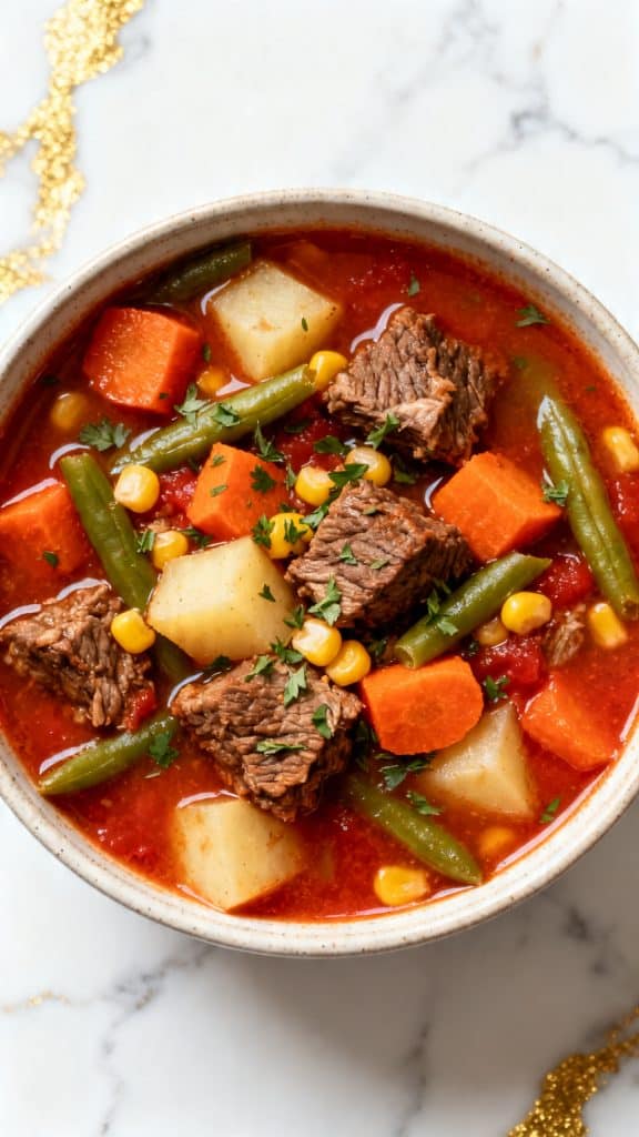 Crockpot Vegetable Beef Soup