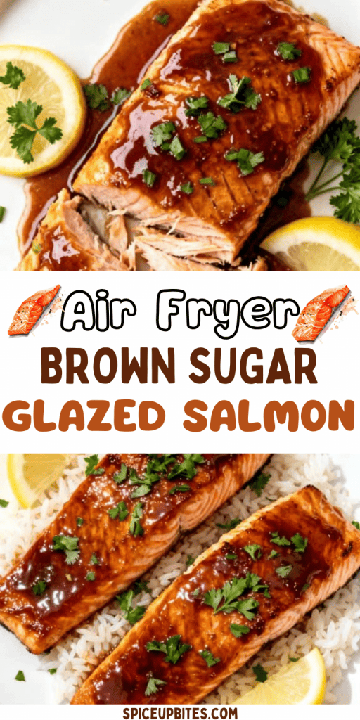 Air Fryer Brown Sugar Glazed Salmon