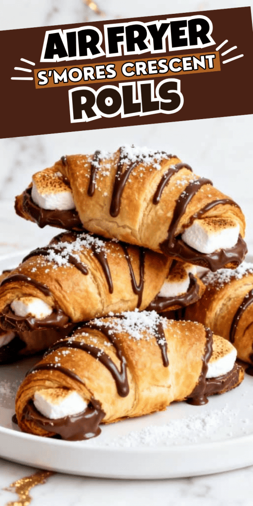 Air Fryer S’mores Crescent Rolls