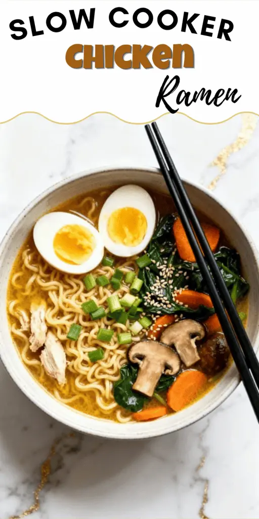 Slow Cooker Chicken Ramen