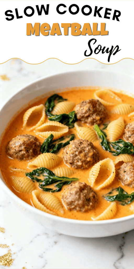 Slow Cooker Meatball Soup