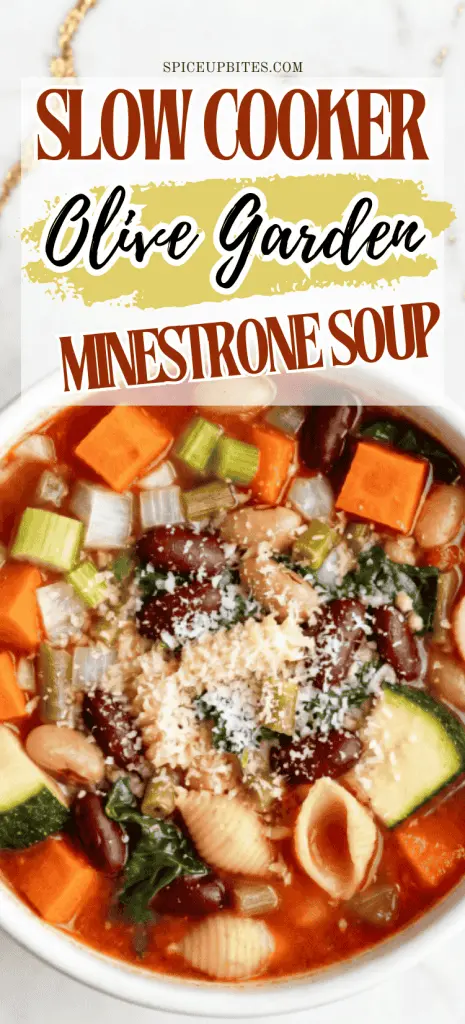 Slow Cooker Olive Garden Minestrone Soup