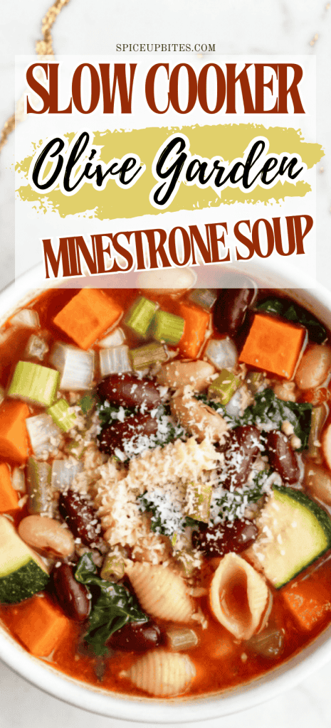 Slow Cooker Olive Garden Minestrone Soup