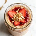 Peanut Butter and Jelly Overnight Oats