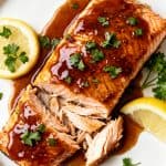 Air Fryer Brown Sugar Glazed Salmon