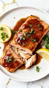 Air Fryer Brown Sugar Glazed Salmon