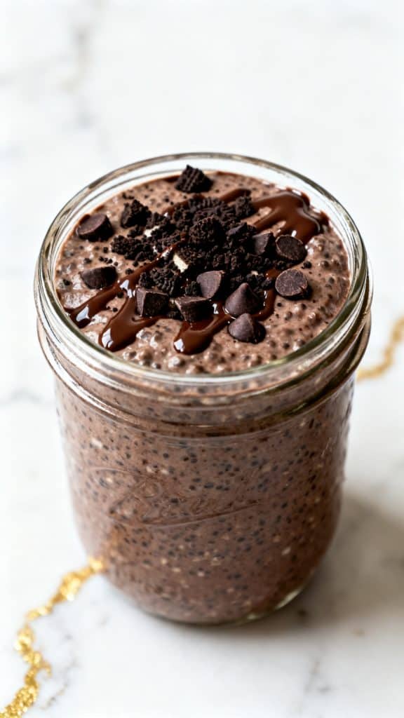 High Protein Oreo Overnight Oats