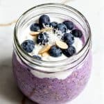 High Protein Blueberry Overnight Oats
