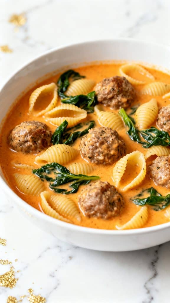Slow Cooker Meatball Soup