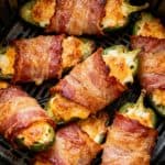 Air Fryer Bacon Wrapped Jalapeño Poppers
