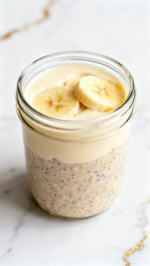 Banana Cream Pie Protein Overnight Oats