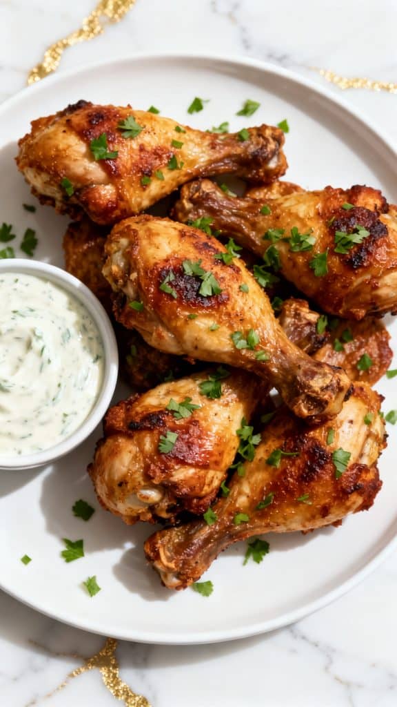 Air Fryer Ranch Chicken Drumsticks