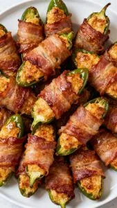 Air Fryer Bacon Wrapped Jalape&ntilde;o Poppers