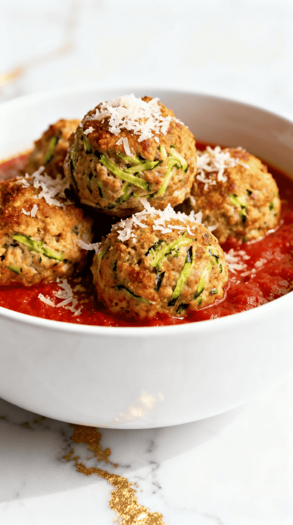Air Fryer Turkey Zucchini Meatballs