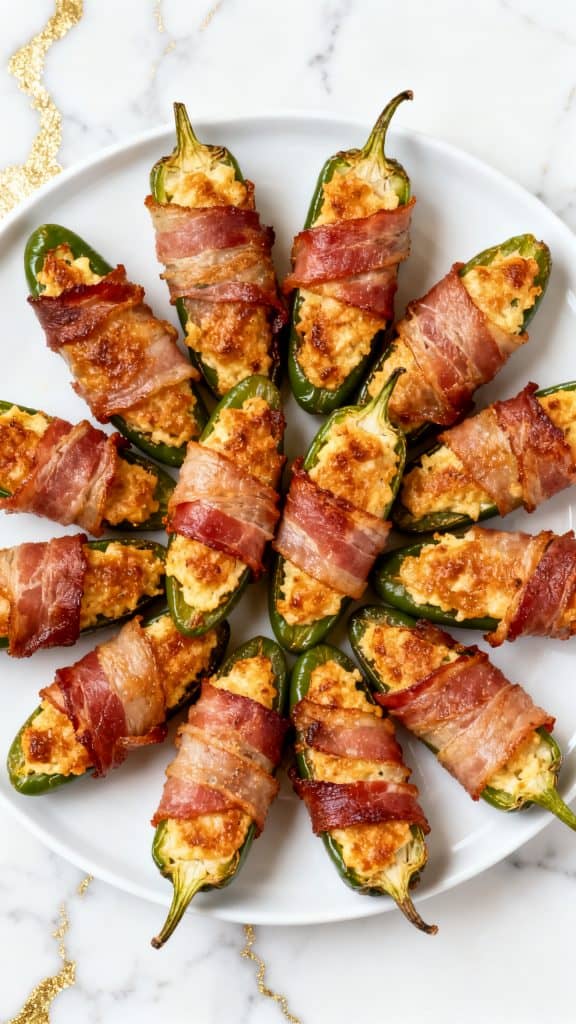 Air Fryer Bacon Wrapped Jalapeño Poppers