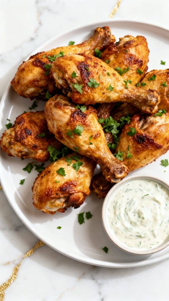 Air Fryer Ranch Chicken Drumsticks