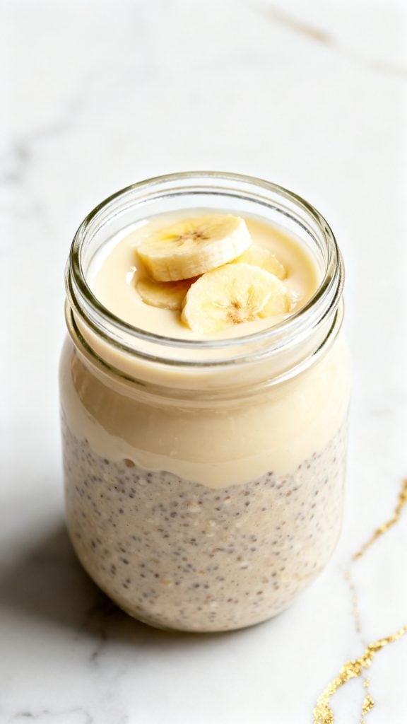 Banana Cream Pie Protein Overnight Oats