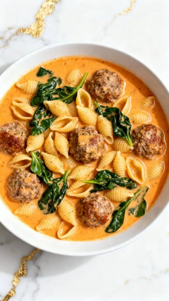 Slow Cooker Meatball Soup