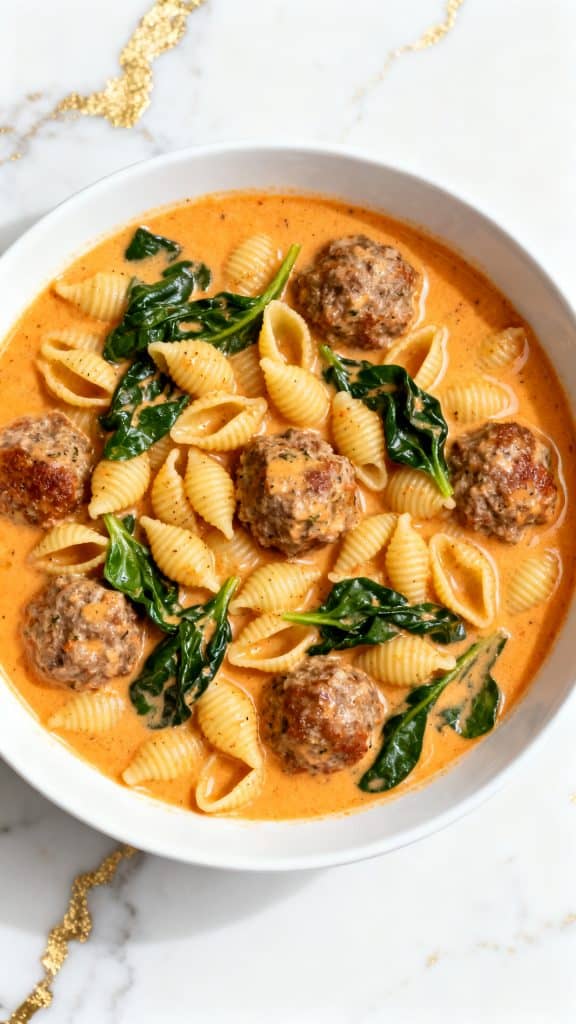 Slow Cooker Meatball Soup