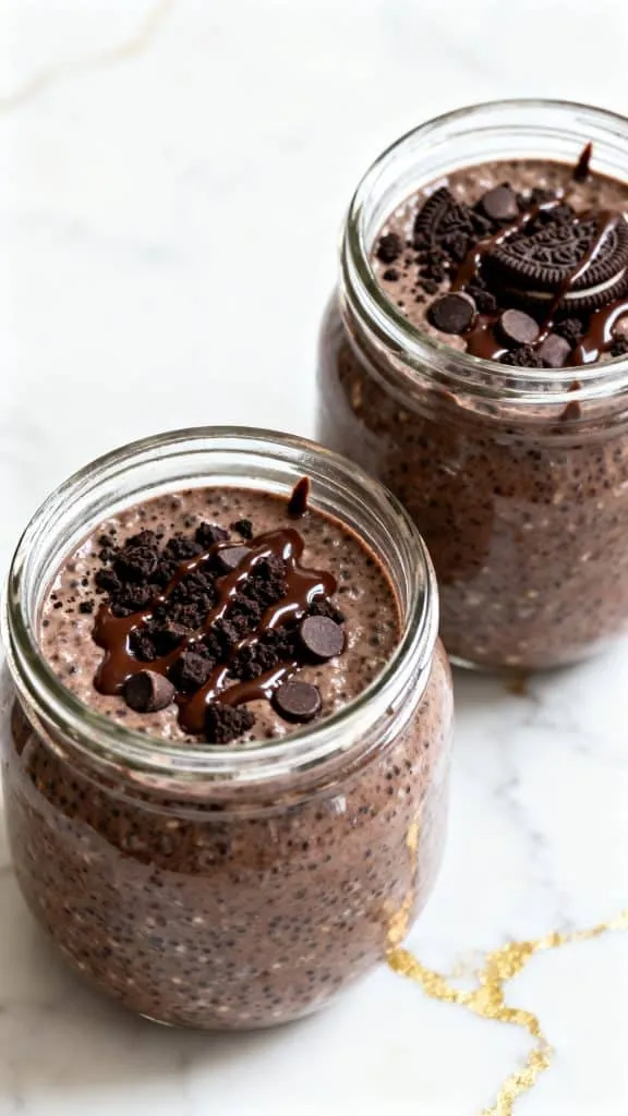 High Protein Oreo Overnight Oats