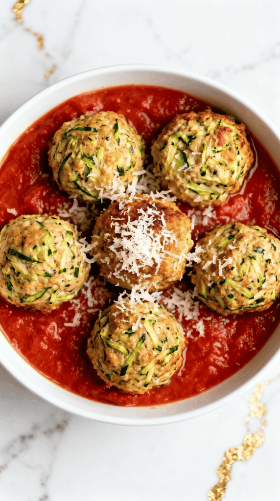 Air Fryer Turkey Zucchini Meatballs
